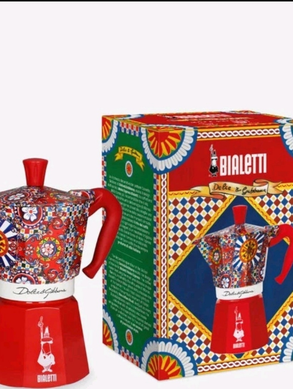 Bialetti Red Dolce & Gabbana Moka Express Stovetop Espresso Maker NEW In Box
